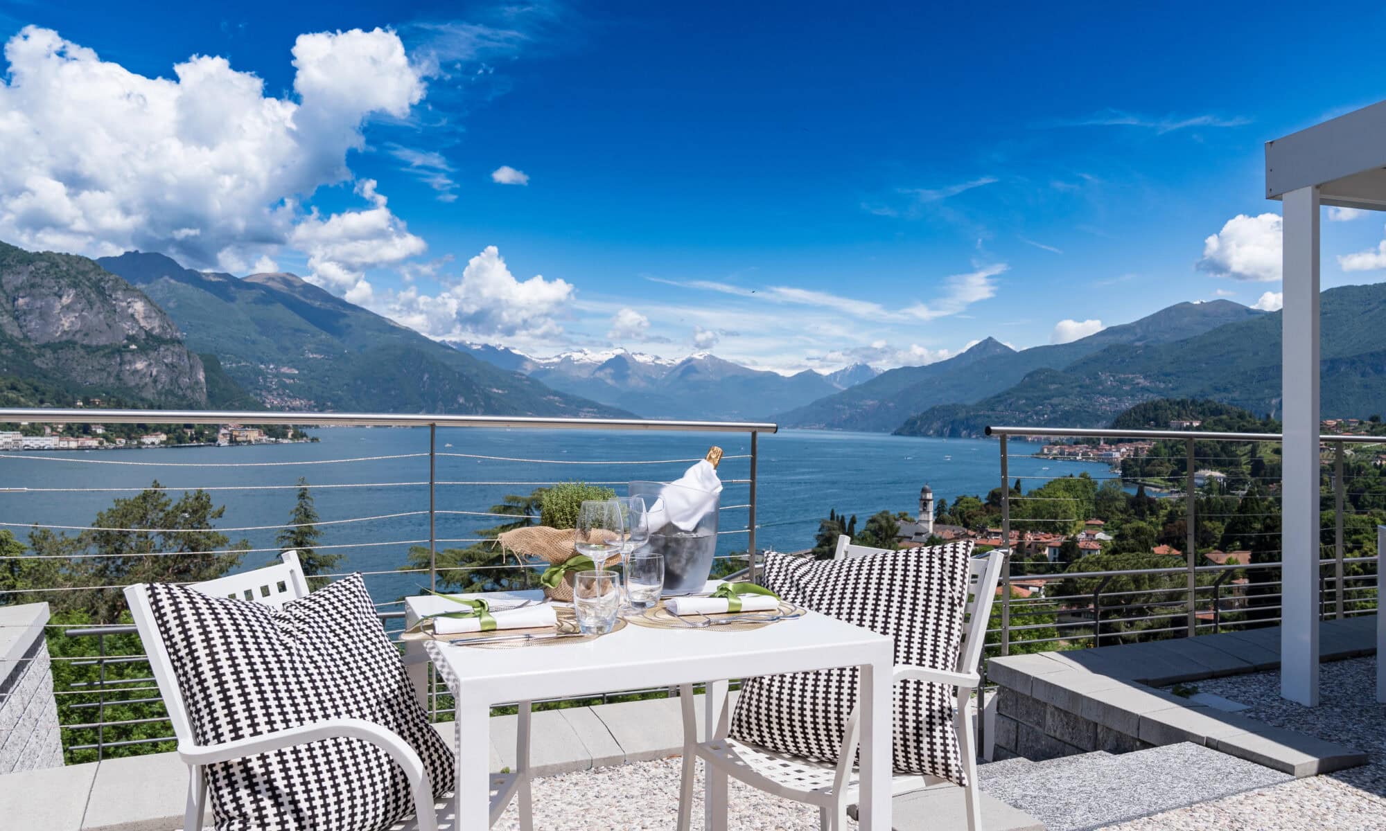 Panorama a cielo aperto sul Lago di Como